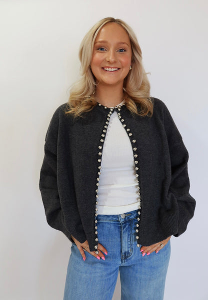 Pearl-embellished Cardigan