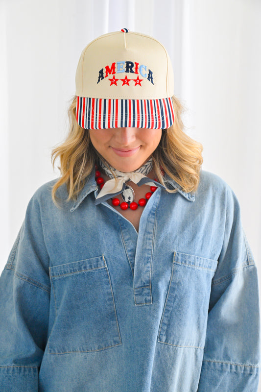 America 250 Striped Hat 