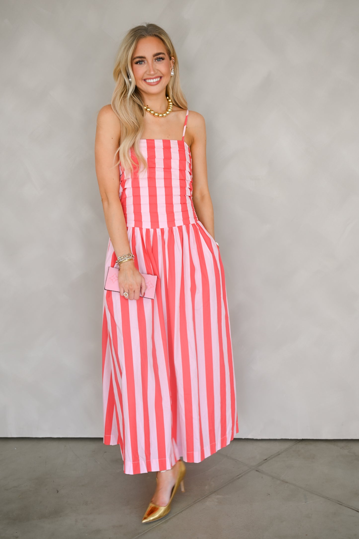 Capri Stripe Midi