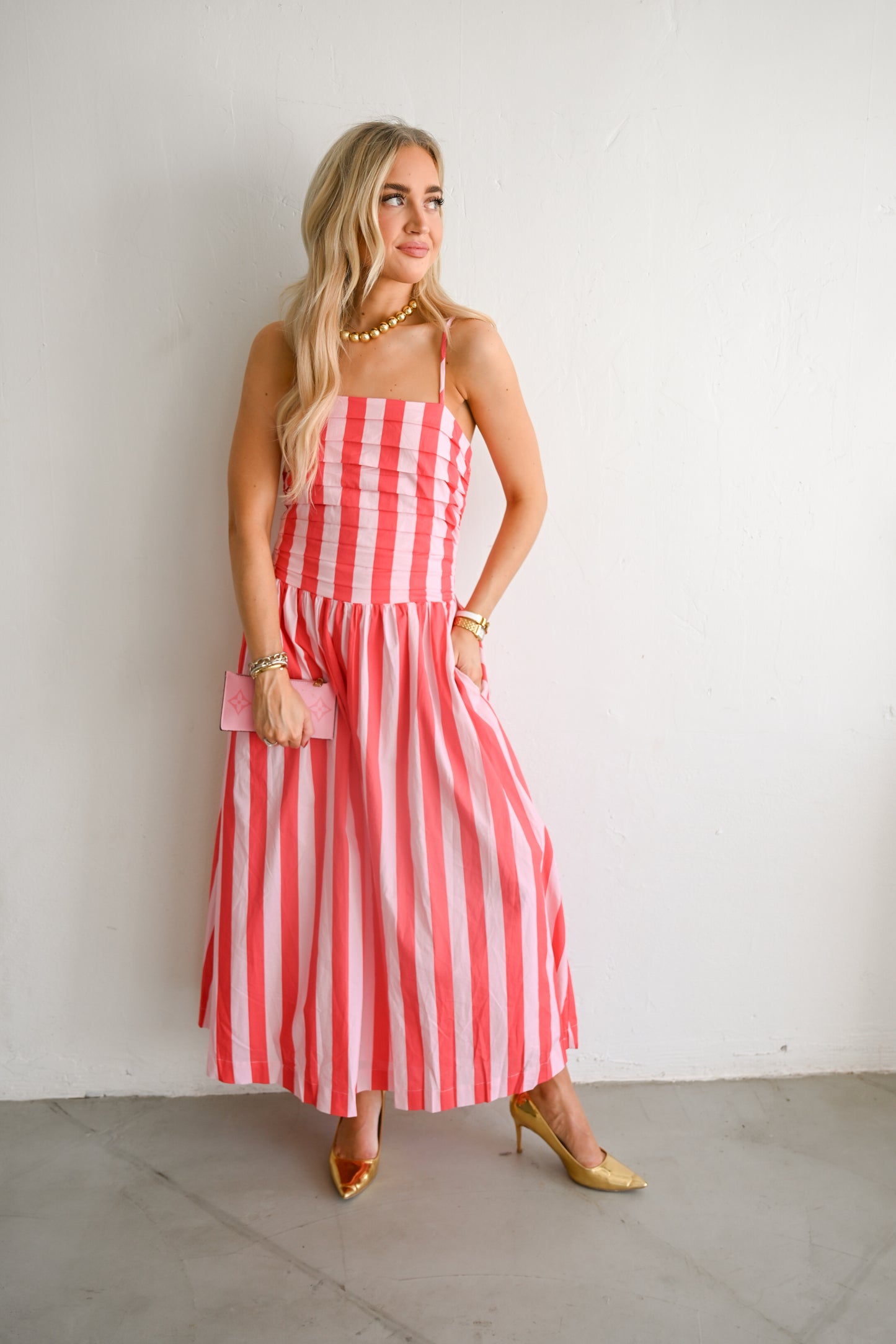 Capri Stripe Midi