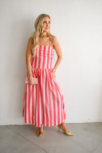 Capri Stripe Midi