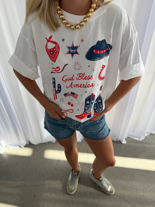 GOD BLESS AMERICA TEE